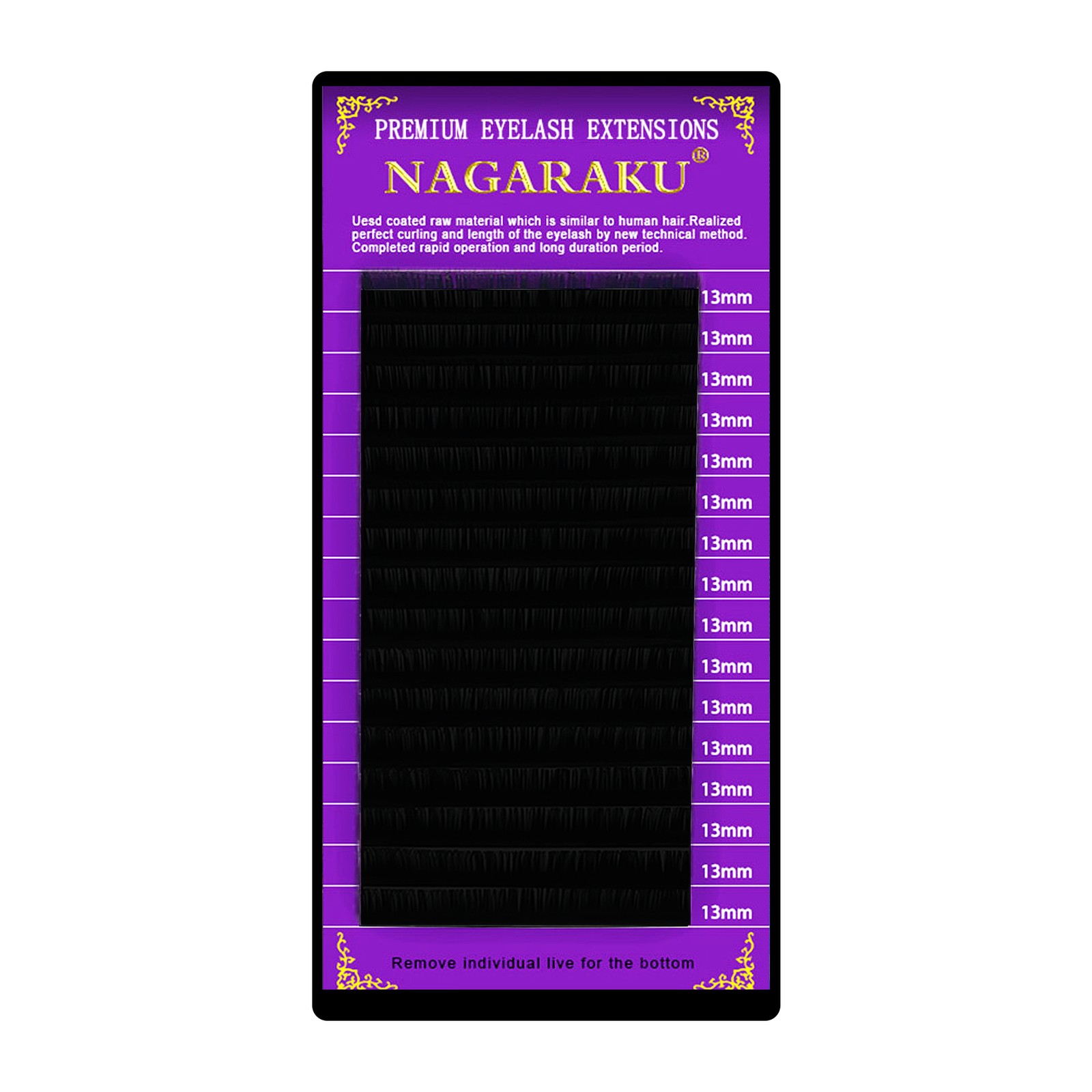 Nová kolekce -  Nagaraku Lashes -  10 mm, C, 0,07 mm